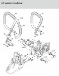 Stihl MS 461-R Wrap Handle Gasoline Chainsaw Spare Parts